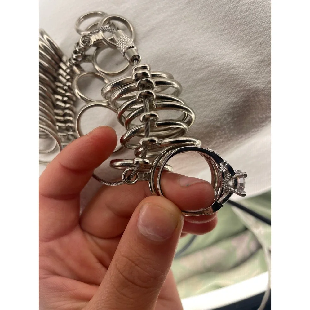 Vintage Style Round Cut CZ Ruby Red Accent Silver Tone Filigree Ring Size 9